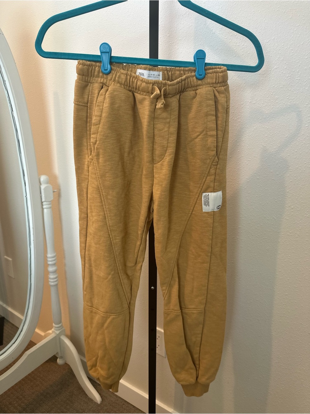 Zara Mustard Yellow Kids Jogger Sweatpants